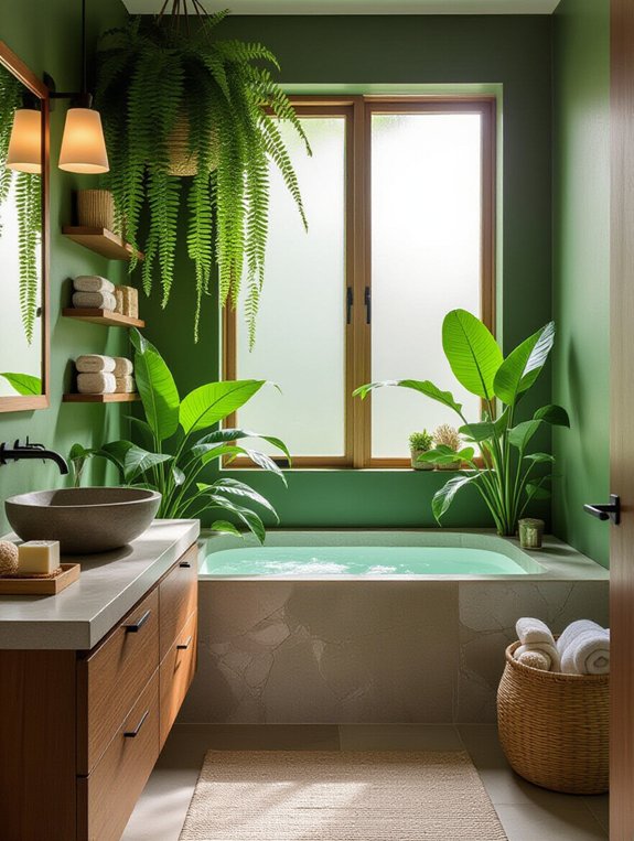 natural earthy bathroom sanctuary