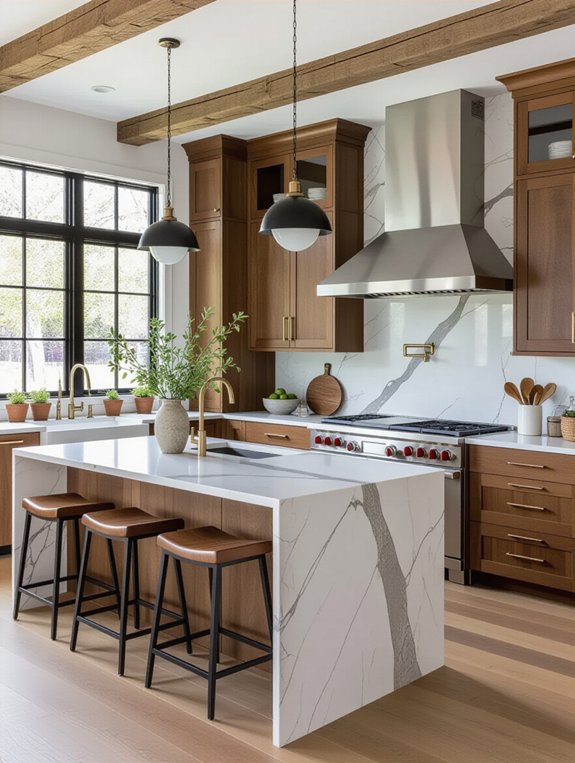 natural materials for kitchens