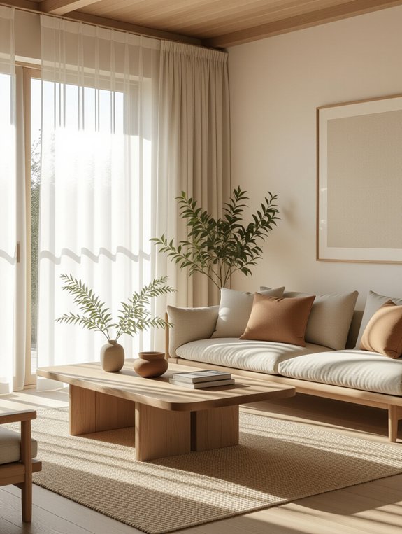natural materials for tranquility