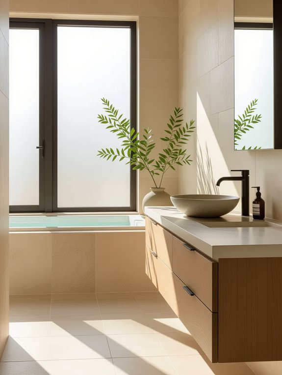 natural stone bathroom design