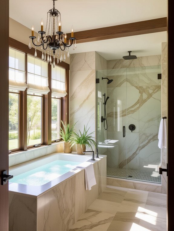 natural stone bathroom elegance