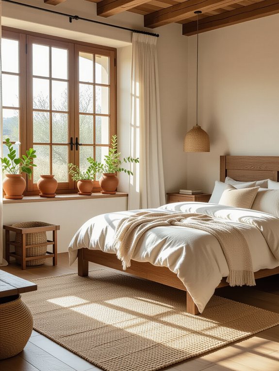 natural wood bedroom decor