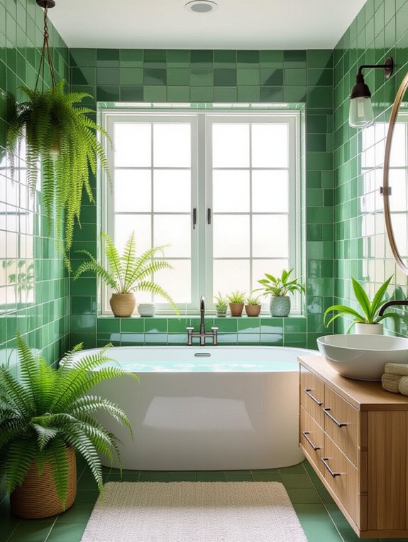 nature inspired bathroom colors