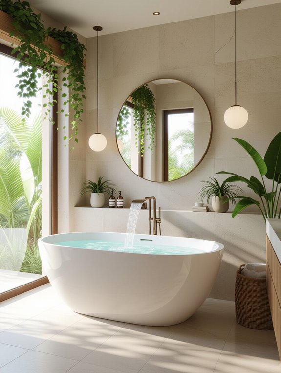 nature inspired bathroom retreat