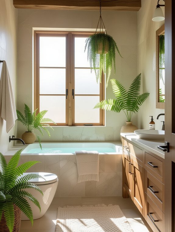 nature inspired bathroom retreat