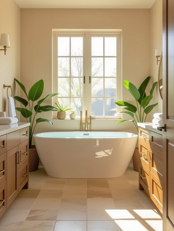 nature inspired bathroom serenity