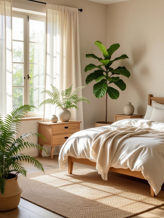 nature inspired bedroom elements