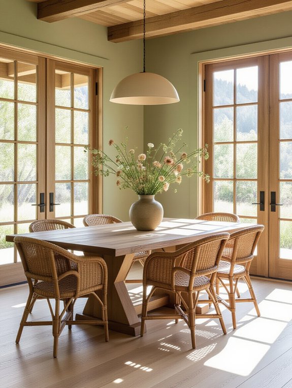 nature inspired dining room decor