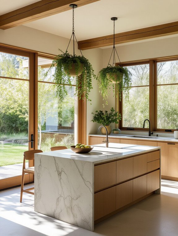 nature inspired kitchen design elements