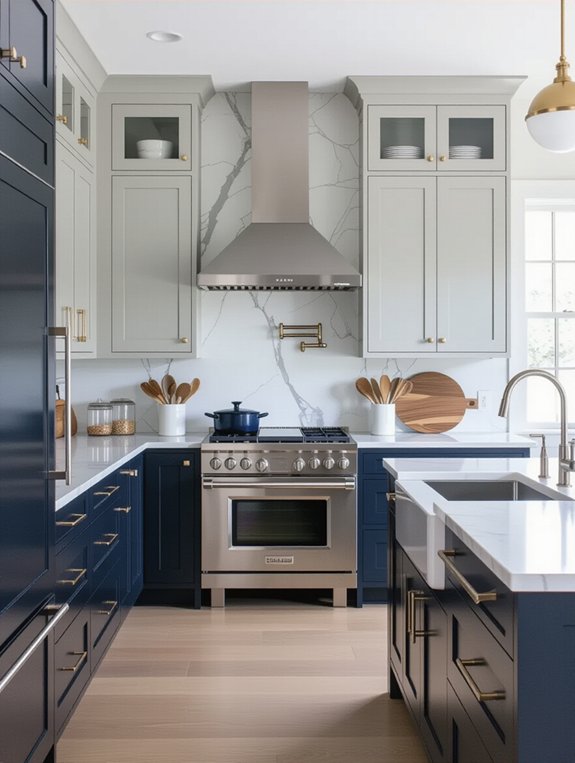 navy and gray elegance