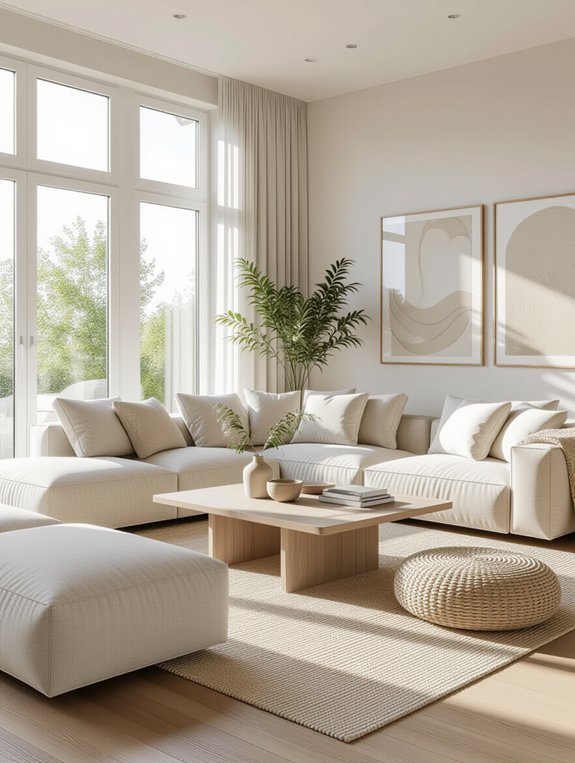 neutral colors create calm