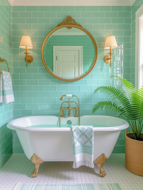 nostalgic retro bathroom design