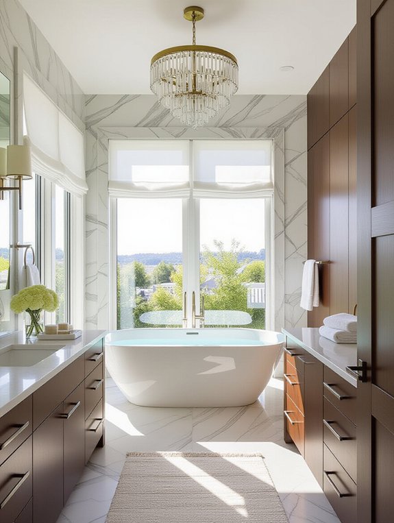 open airy bathroom design