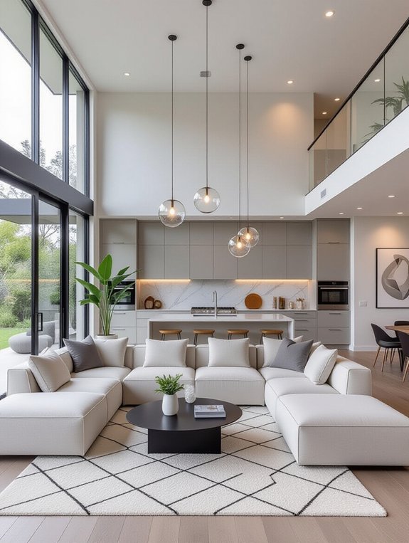 open concept living design