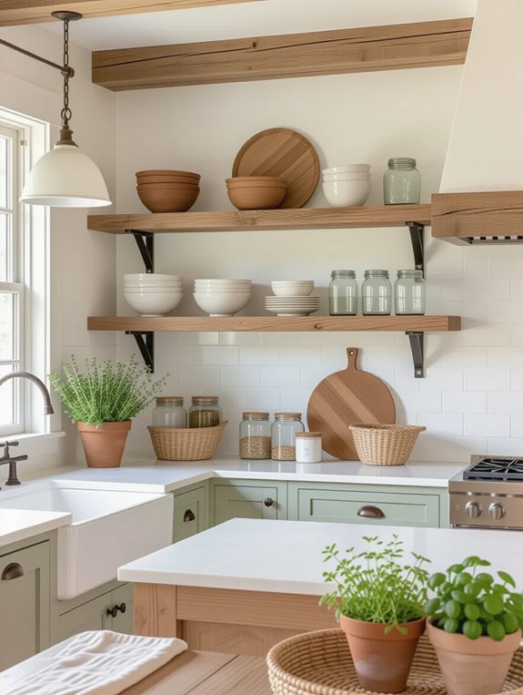 open shelving for charm