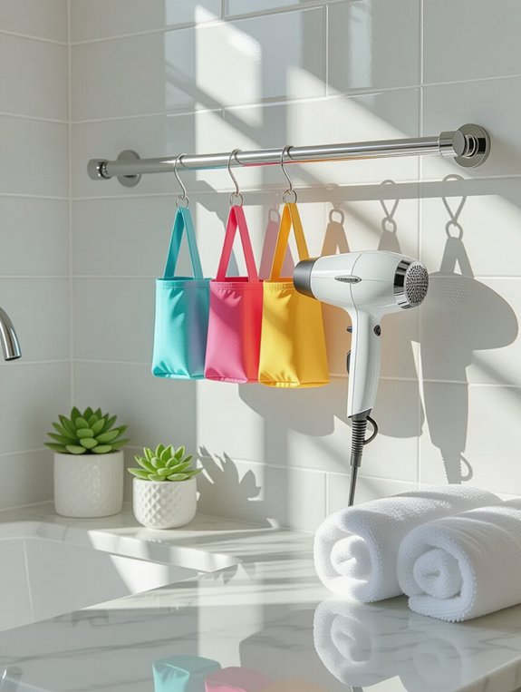 organize hair tools efficiently