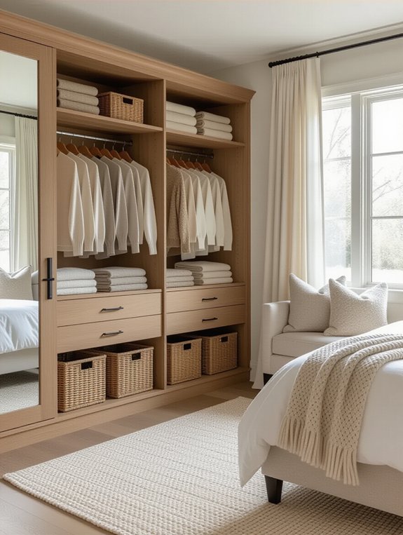 organized spacious serene closet