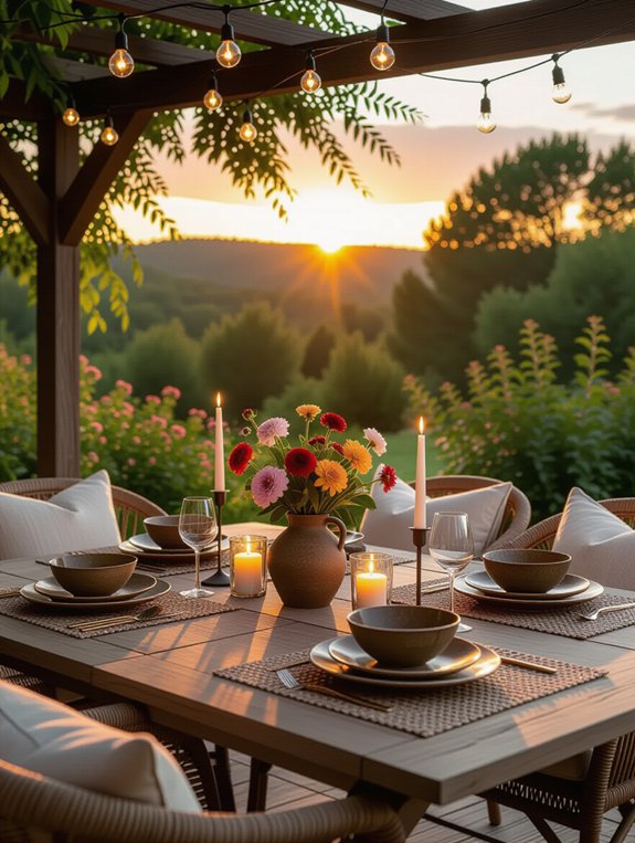 outdoor dining magic created