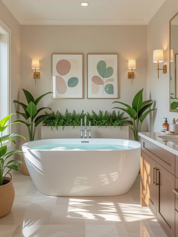 personalize bathroom with decor