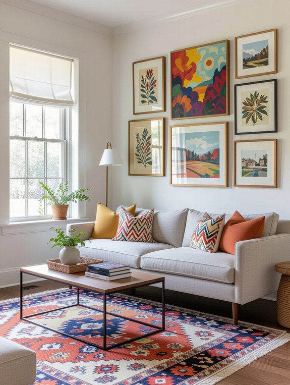 personalized art wall arrangement