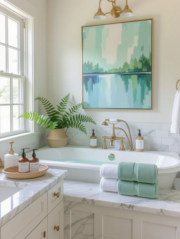 personalized bathroom art additions