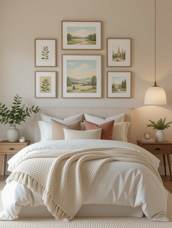 personalized bedroom gallery wall