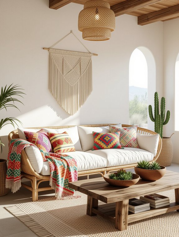 personalized boho living space