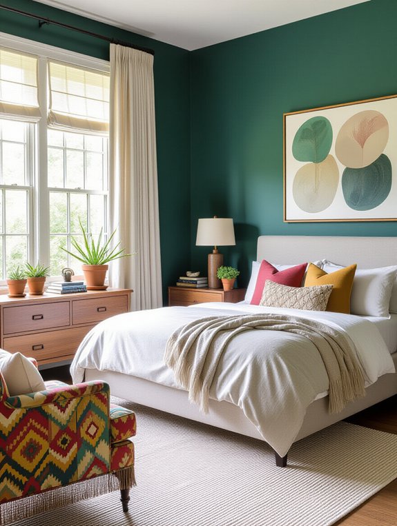 personalized vibrant bedroom decor