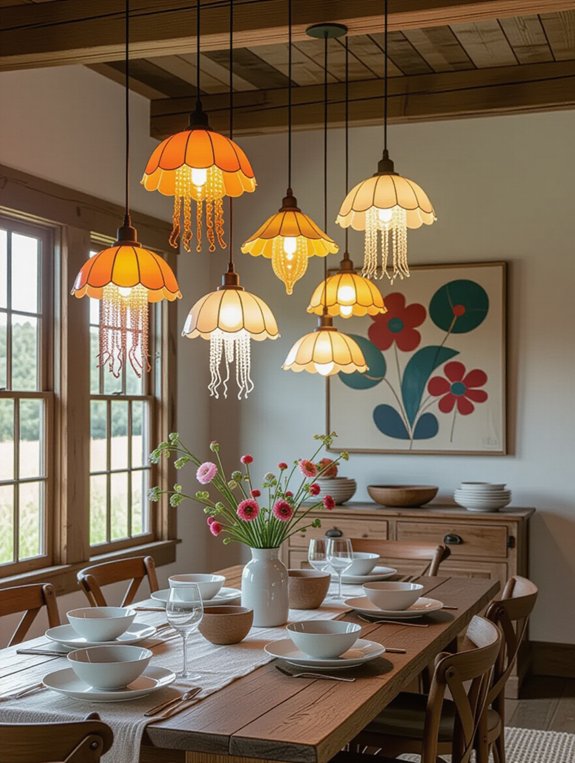 playful dining light fixtures