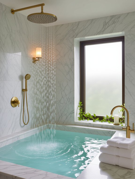 rainfall shower relaxation experience