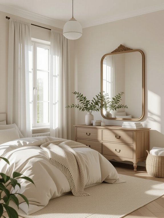reflective mirrors brighten bedrooms