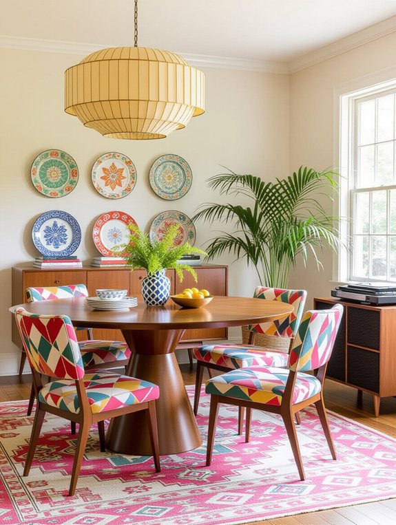 retro inspired dining transformation