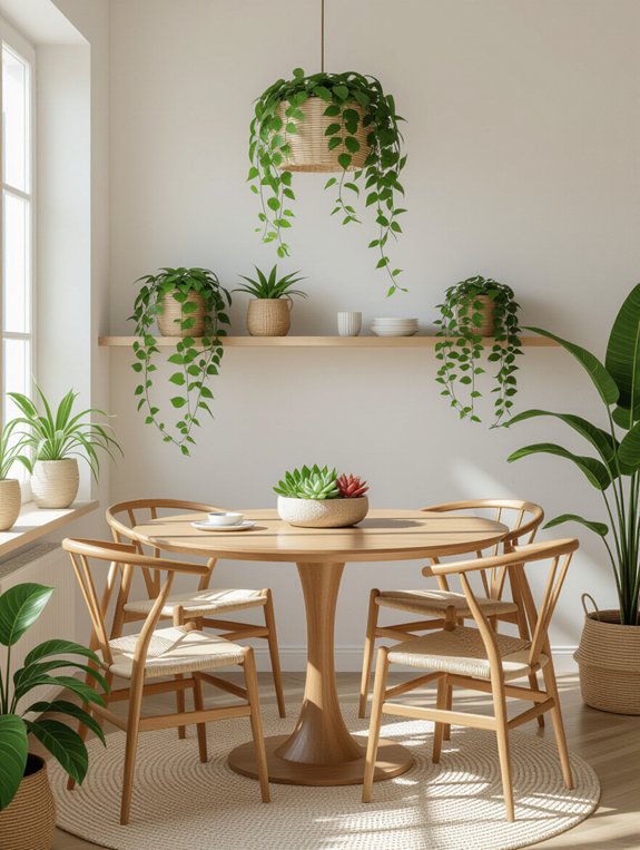 revitalize dining with plants