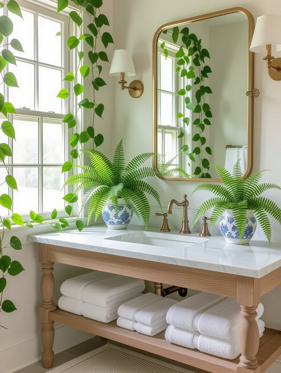 revitalize with bathroom plants