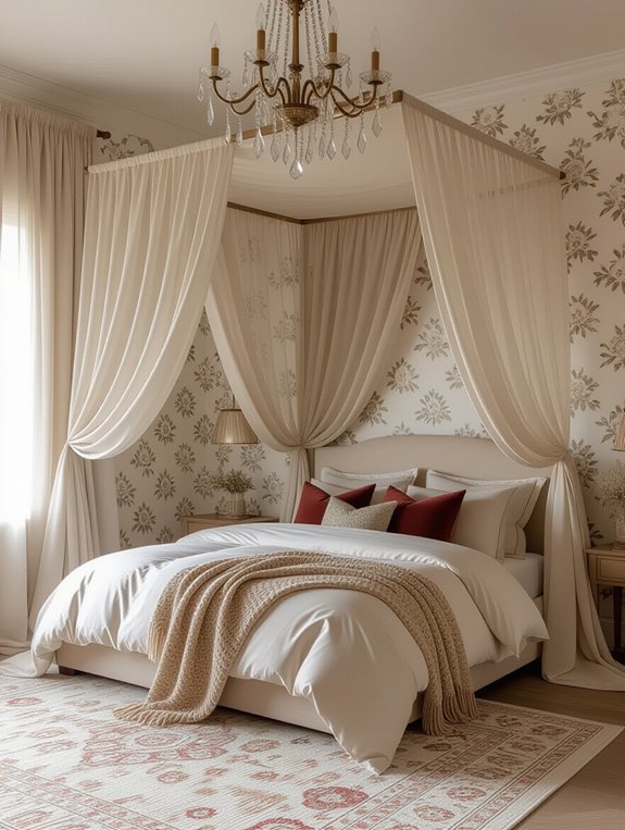 romantic canopy bed retreat