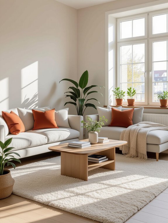 rugs create defined spaces