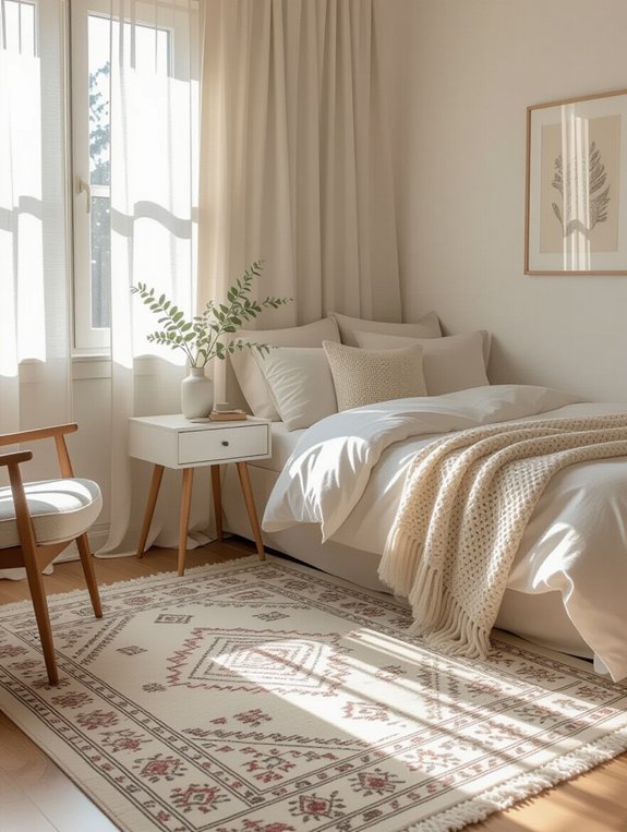 rugs create defined spaces