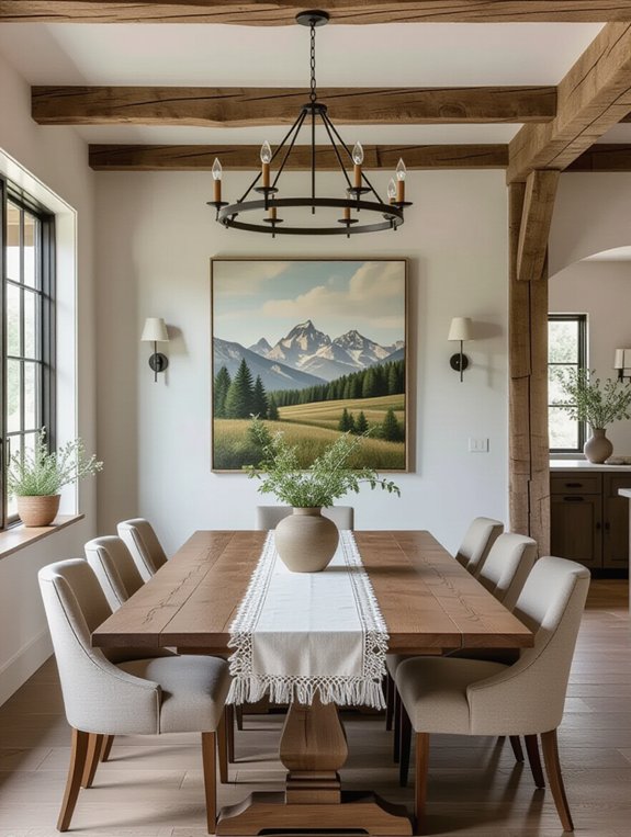rustic contemporary dining experience