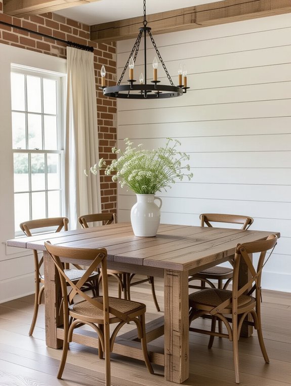 rustic cozy dining ambiance
