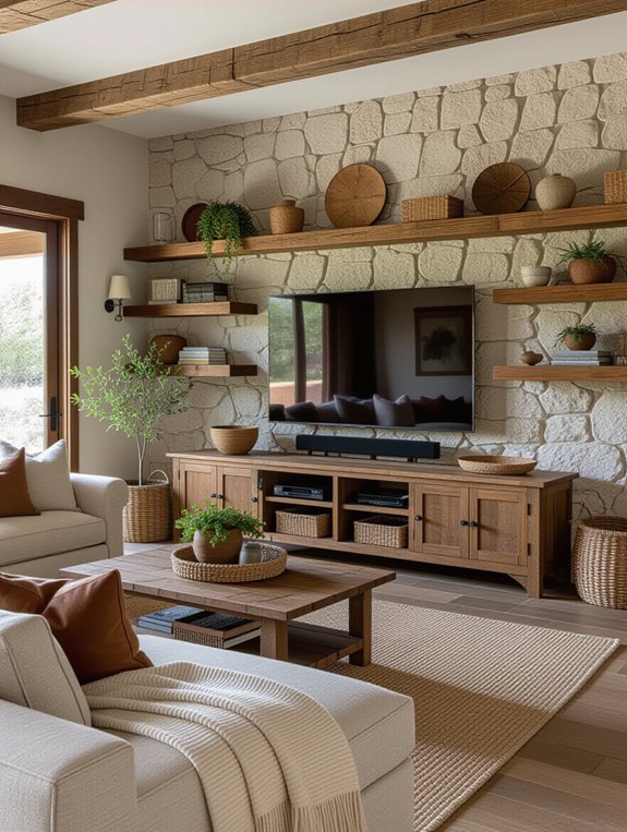 rustic living room decor