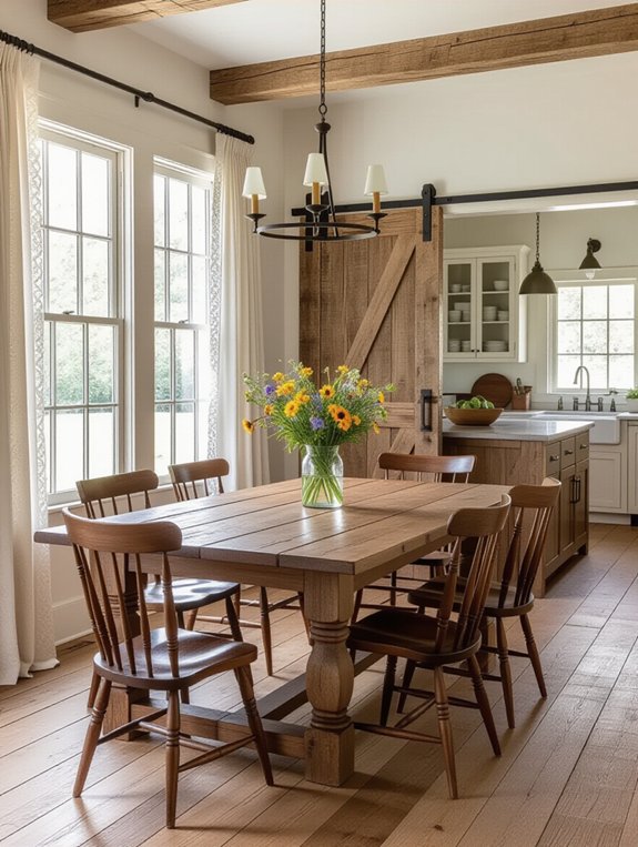 rustic sliding door dividers