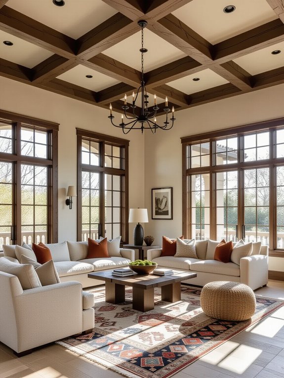 rustic wooden beam design