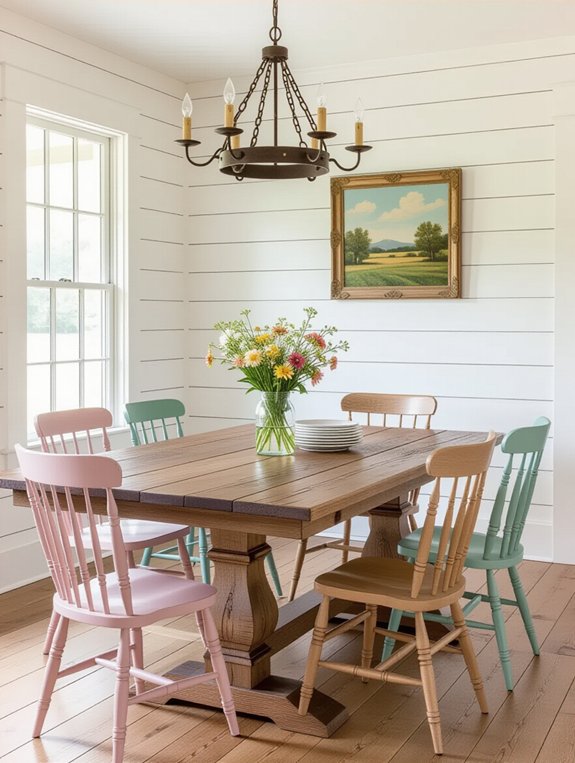 rustic wooden dining decor