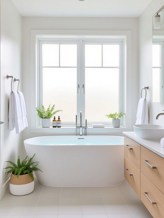 scandinavian bright bathroom design