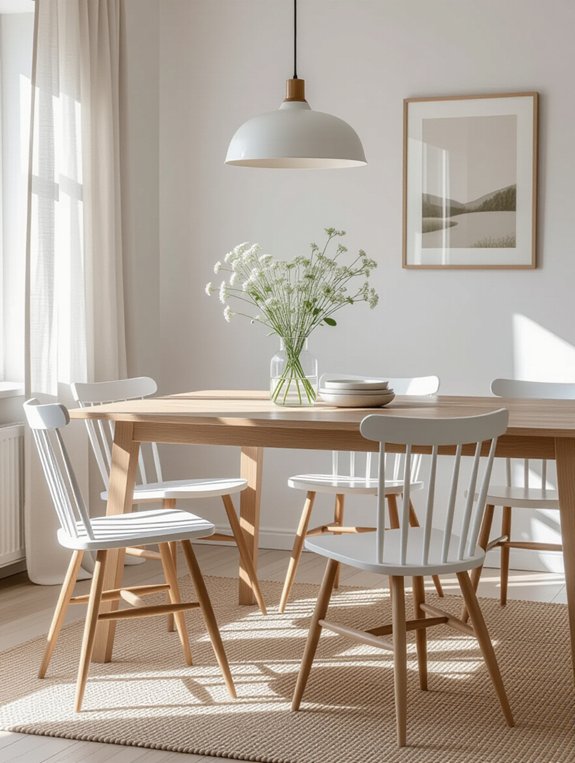 scandinavian dining room elegance