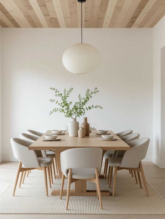 scandinavian simplicity enhances dining