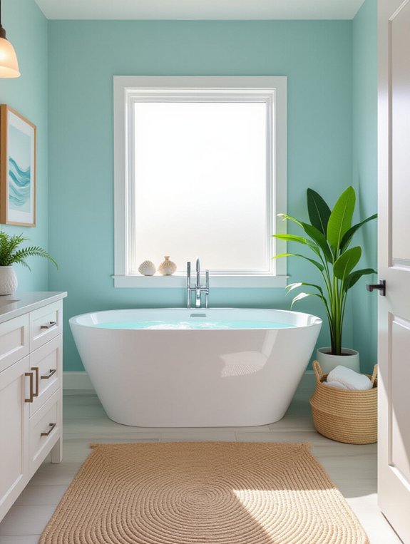 seaside serenity bathroom decor