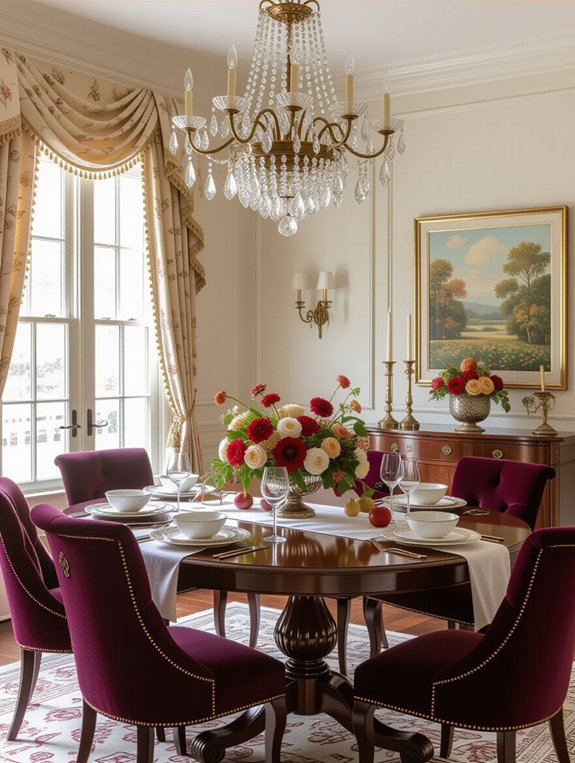 seasonal dining room transformation