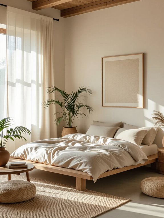serene and functional bedroom