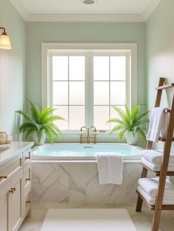 serene bathroom color choices